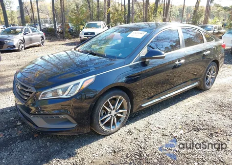 2015 Hyundai Sonata Sport 2.0T from USA, damaged, VIN 5NPE34AB6FH110664
